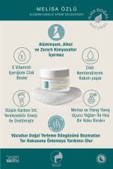 Melisa Kokulu %100 Doğal Krem Deodorant –  Alüminyumsuz, 30 ml | Harel Cosmonatural