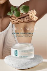 Sedir & Paçuli Kokulu %100 Doğal Krem Deodorant – Alüminyumsuz-30 ml