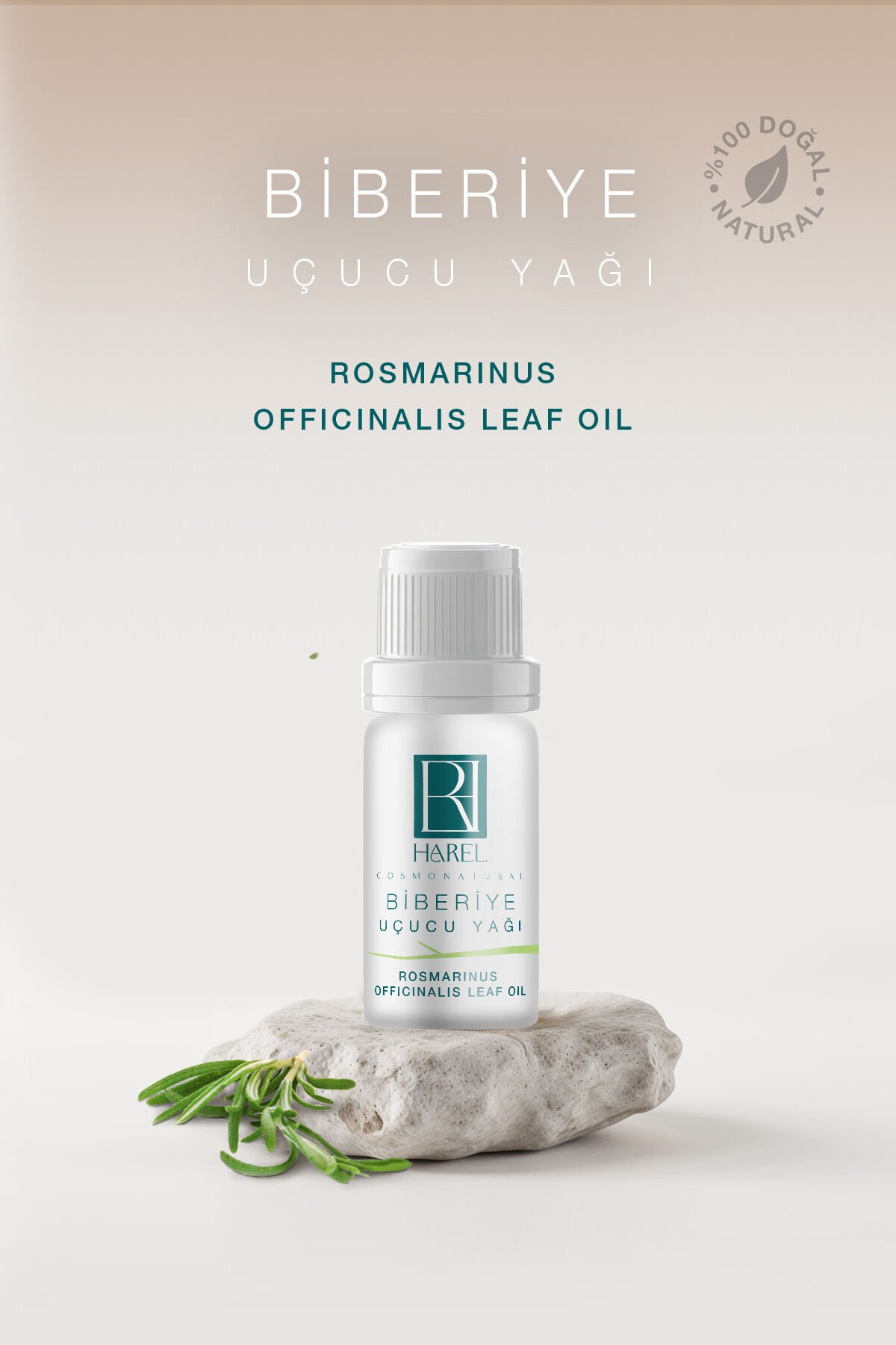 Harel Cosmonatural - %100 Doğal Biberiye Uçucu Yağı - 10 ml
